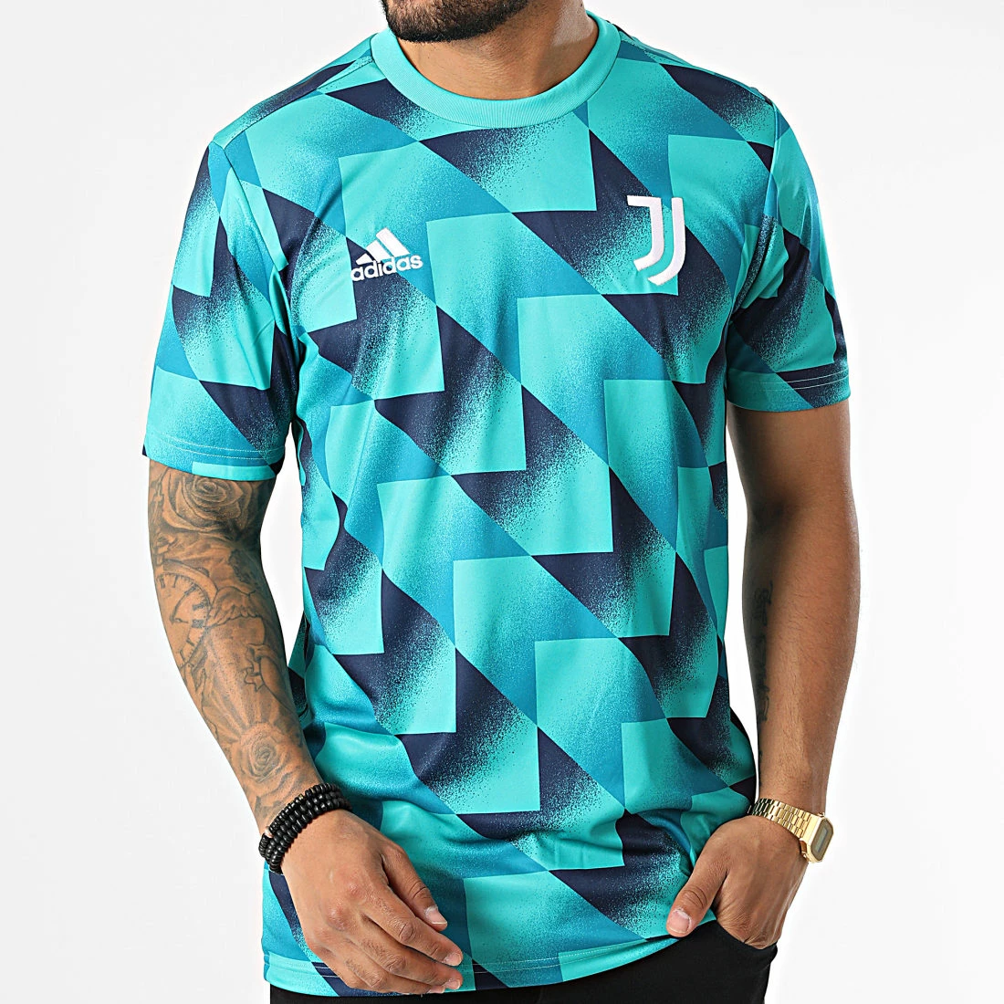 Sortie ⌛ Tee 👚 Shirt De Sport Juventus HB6050 Vert Bleu de Adidas Performance 😉 7 Sortie ⌛ Tee 👚 Shirt De Sport Juventus HB6050 Vert Bleu de Adidas Performance 😉 – Image 5