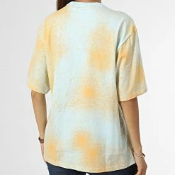 Sortie 😀 Tee 👕 Shirt Large Femme HL6598 Bleu Ciel Jaune de Adidas Originals ✔️ -Pas Cher adidas Magasin adidas 331308 HL6598 20220819T140022 06