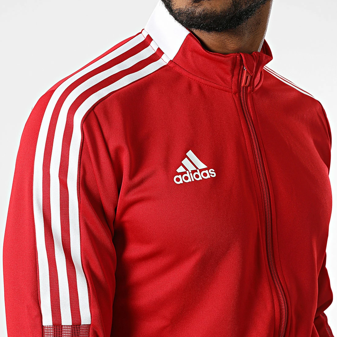Bon marché ⌛ Veste Zippée A Bandes GM7308 Rouge de Adidas Performance 🔔 4 Bon marché ⌛ Veste Zippée A Bandes GM7308 Rouge de Adidas Performance 🔔 – Image 2