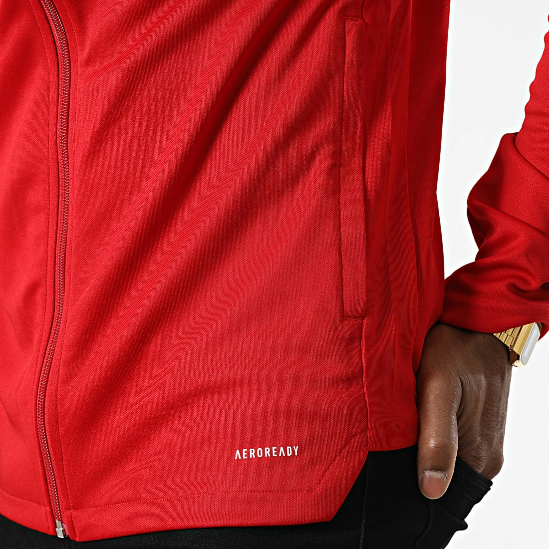Bon marché ⌛ Veste Zippée A Bandes GM7308 Rouge de Adidas Performance 🔔 6 Bon marché ⌛ Veste Zippée A Bandes GM7308 Rouge de Adidas Performance 🔔 – Image 4