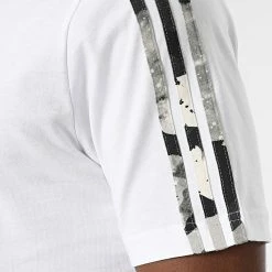 Nouveau 👍 Tee 👚 Shirt A Bandes HK2798 Blanc de Adidas Originals ⭐ -Pas Cher adidas Magasin adidas 331932 HK2798 20220811T155312 04