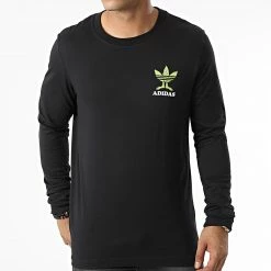 Nouveau ⌛ Tee 👚 Shirt Manches Longues Fun HM2490 Noir de Adidas Originals 🥰 -Pas Cher adidas Magasin adidas 333431 HM2490 20220823T140813 05