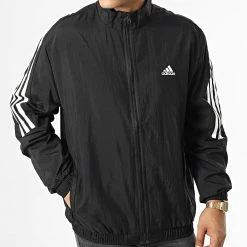 Top 10 🎉 Veste Zippée A Bandes HJ9944 Noir de Adidas Performance 🌟 -Pas Cher adidas Magasin adidas 334894 HJ9944 20220908T120406 05
