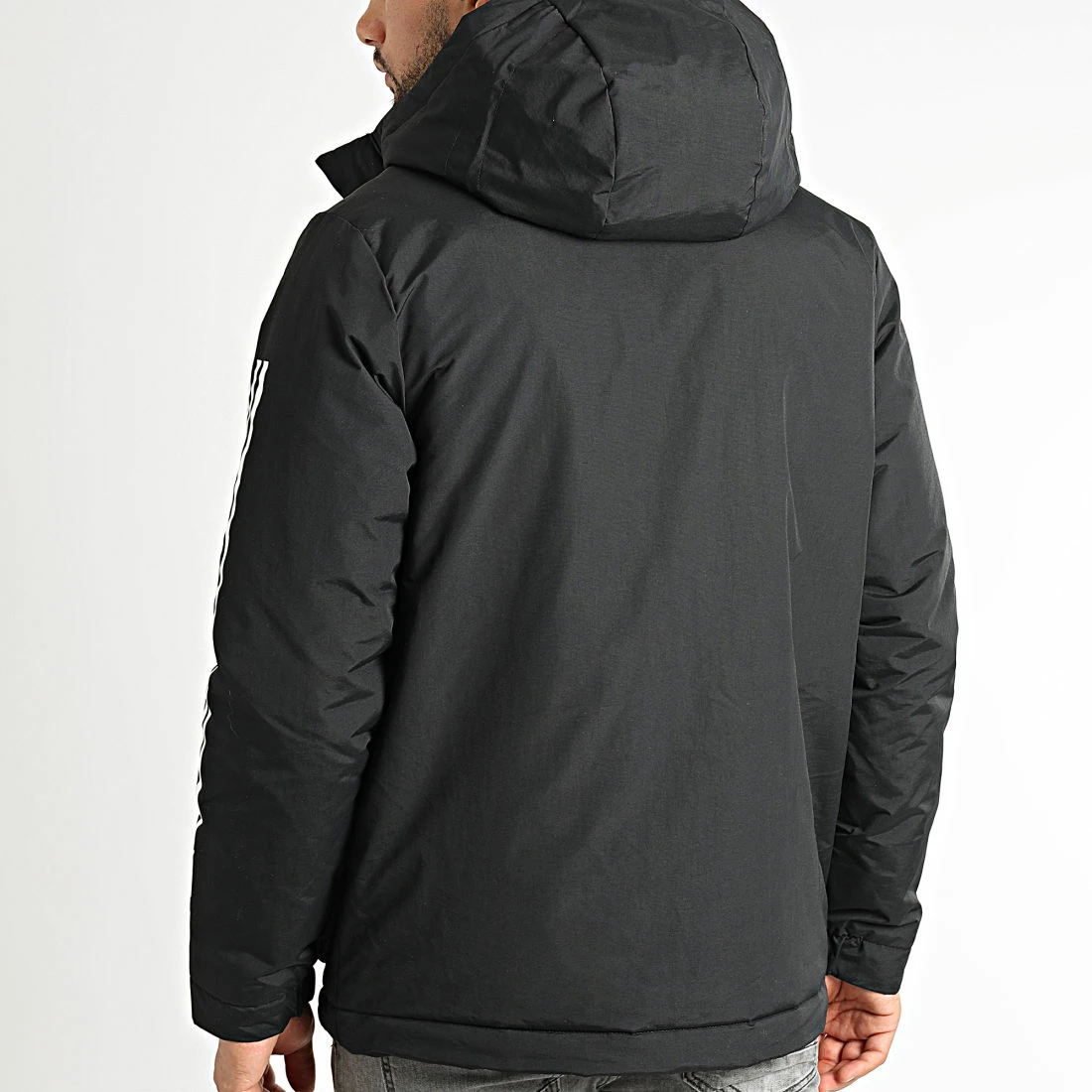 Tout neuf 😉 Doudoune Capuche A Bandes GT1688 Noir de Adidas Performance 🥰 8 Tout neuf 😉 Doudoune Capuche A Bandes GT1688 Noir de Adidas Performance 🥰 – Image 6