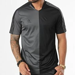 Top 10 🎉 Tee 👕 Shirt De Sport A Bandes Tiro HN5596 Noir Gris Anthracite de Adidas Performance 🎁 -Pas Cher adidas Magasin adidas 336641 HN5596 20220916T145912 05