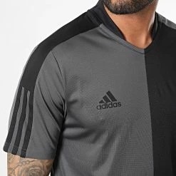 Top 10 🎉 Tee 👕 Shirt De Sport A Bandes Tiro HN5596 Noir Gris Anthracite de Adidas Performance 🎁 -Pas Cher adidas Magasin adidas 336641 HN5596 20220916T145914 06