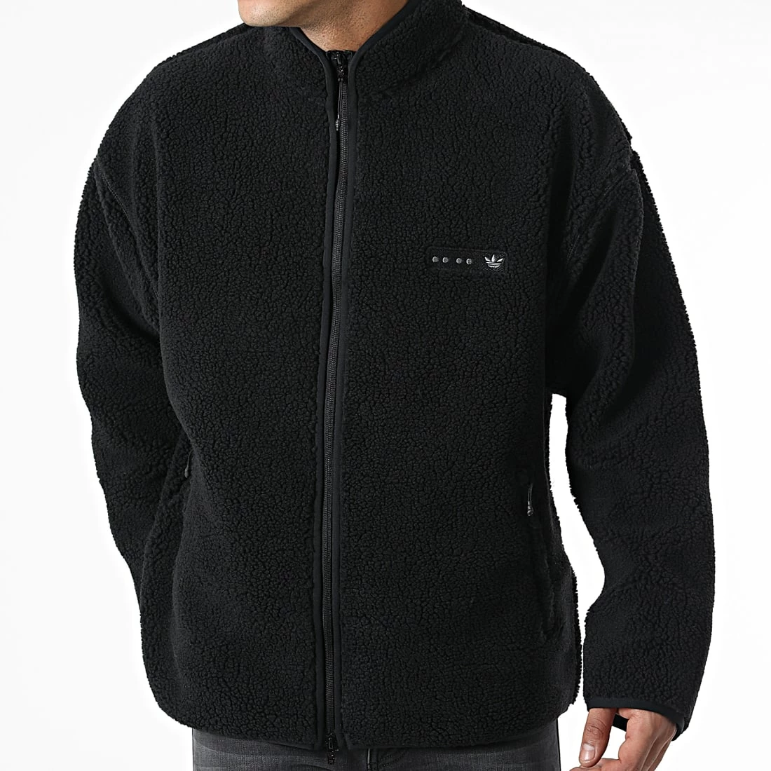 Meilleure affaire 😀 Veste Zippée Sherpa HK2771 Noir de Adidas Originals 😉 5 Meilleure affaire 😀 Veste Zippée Sherpa HK2771 Noir de Adidas Originals 😉 – Image 3