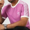 Le moins cher 💯 Tee 👕 Shirt A Bandes HK7275 Violet de Adidas Originals 🎁