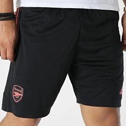 Vente flash 👏 Short De Sport A Bandes Arsenal FC HC1248 Noir de Adidas Performance 🥰 -Pas Cher adidas Magasin adidas 336725 HC1248 20220919T161324 05