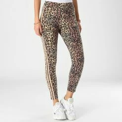 Coupon 🎁 Legging Femme A Bandes HK5191 Léopard Beige de Adidas Originals ⭐ -Pas Cher adidas Magasin adidas 336738 HK5191 20221011T145158 05