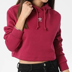 Le moins cher ⌛ Sweat Capuche Femme Crop HJ7849 Bordeaux de Adidas Originals 🎉 12 Le moins cher ⌛ Sweat Capuche Femme Crop HJ7849 Bordeaux de Adidas Originals 🎉 -Pas Cher adidas Magasin adidas 336828 HJ7849 20220927T162106 05