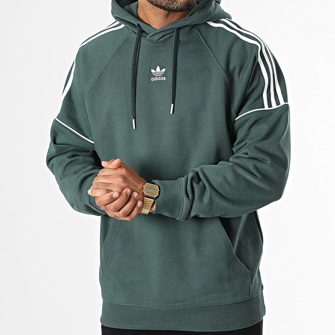 Tout neuf 💯 Sweat Capuche Essential HK7310 Vert de Adidas Originals ❤️ 5 Tout neuf 💯 Sweat Capuche Essential HK7310 Vert de Adidas Originals ❤️ – Image 3