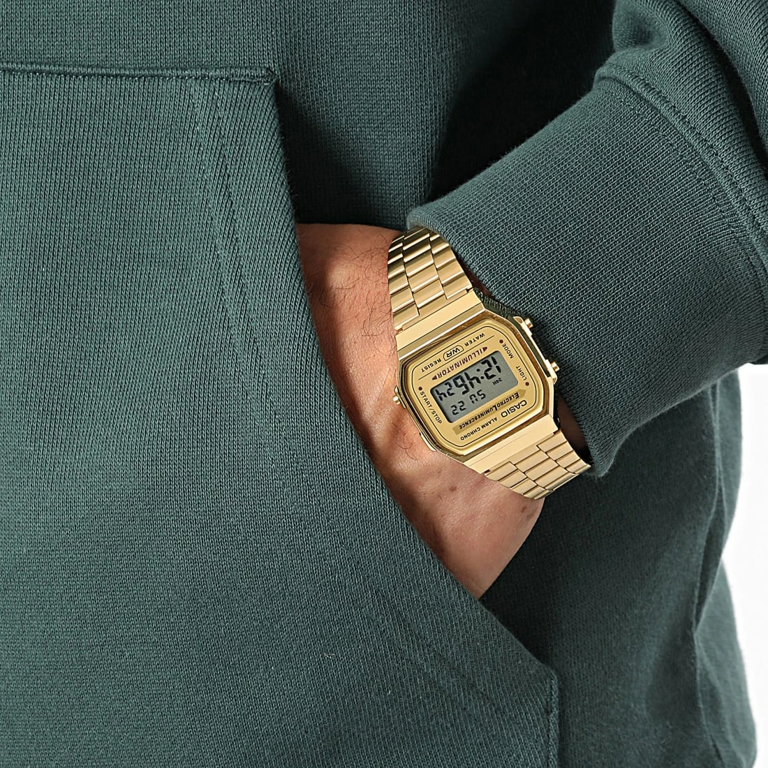 Tout neuf 💯 Sweat Capuche Essential HK7310 Vert de Adidas Originals ❤️ 8 Tout neuf 💯 Sweat Capuche Essential HK7310 Vert de Adidas Originals ❤️ – Image 6