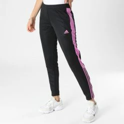 Meilleure affaire 🔥 Pantalon Jogging A Bandes Femme Tiro HM7922 Noir de Adidas Performance ❤️