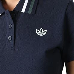 Grosses soldes 🧨 Robe Polo Femme IA8345 Bleu Marine de Adidas Originals 👏 -Pas Cher adidas Magasin adidas 337710 IA8345 20221024T142335 02