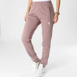 Bon marché 😀 Pantalon Jogging Femme Essentials HK0105 Rose de Adidas Originals ⌛