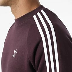 Top 10 🔥 Sweat Crewneck A Bandes 3 Stripes HK7291 Bordeaux de Adidas Originals ⭐ -Pas Cher adidas Magasin adidas 337728 HK7291 20220920T152130 06