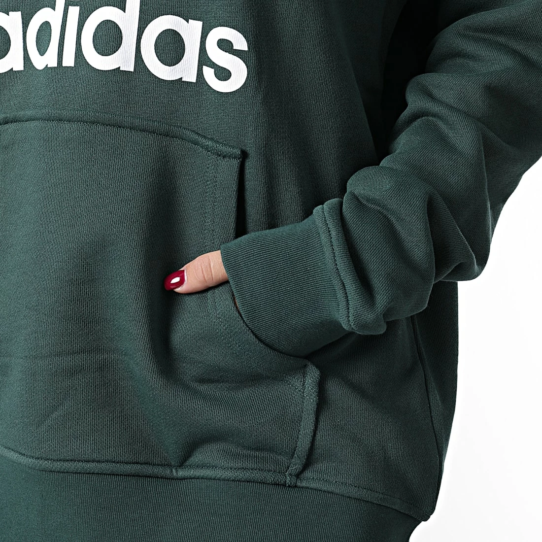 Le moins cher 🛒 Sweat Capuche Femme Trefoil HK9654 Vert de Adidas Originals 👍 6 Le moins cher 🛒 Sweat Capuche Femme Trefoil HK9654 Vert de Adidas Originals 👍 – Image 4