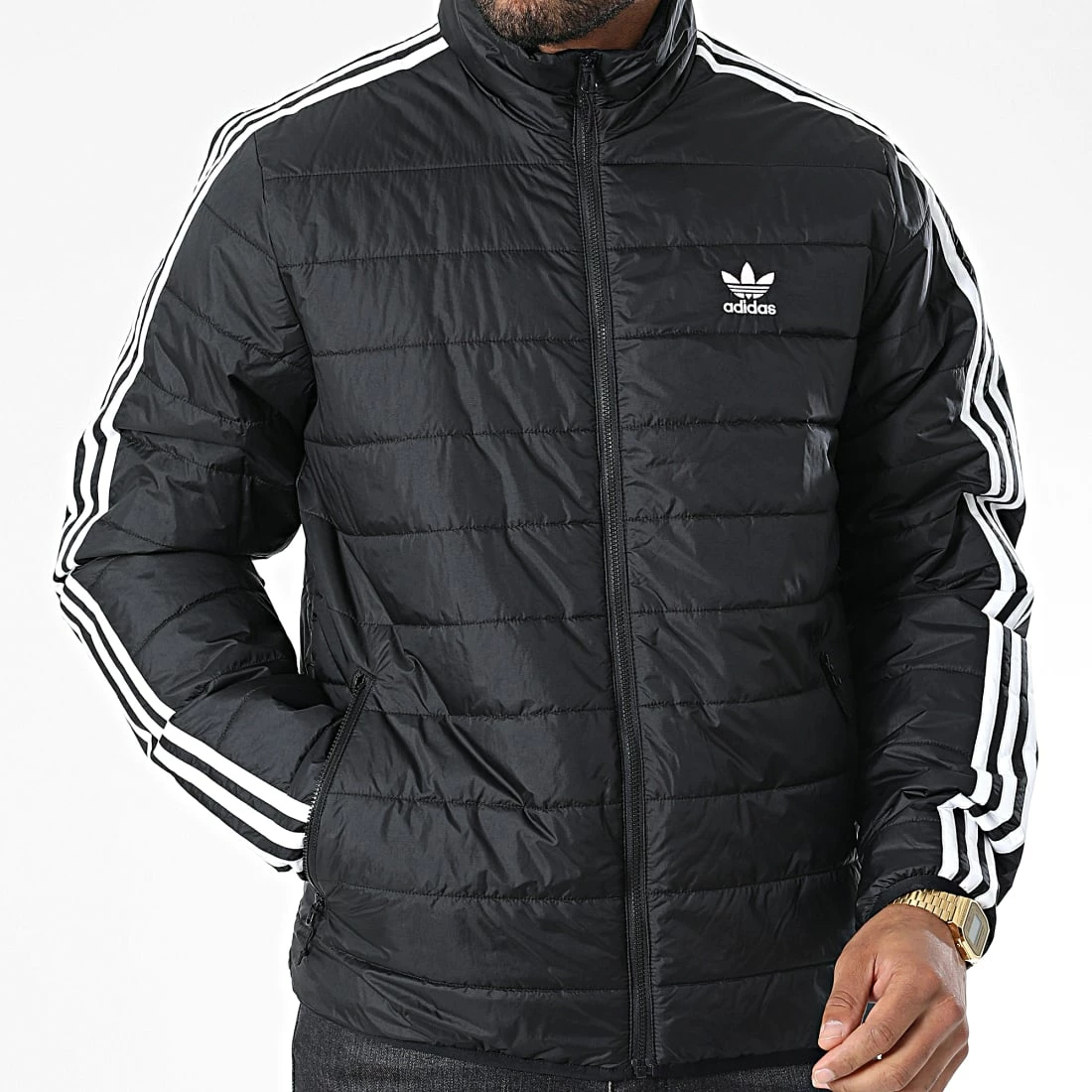 Top 10 ✨ Doudoune A Bandes Padpuff Stand HL9212 Noir de Adidas Originals ✨ 7 Top 10 ✨ Doudoune A Bandes Padpuff Stand HL9212 Noir de Adidas Originals ✨ – Image 5