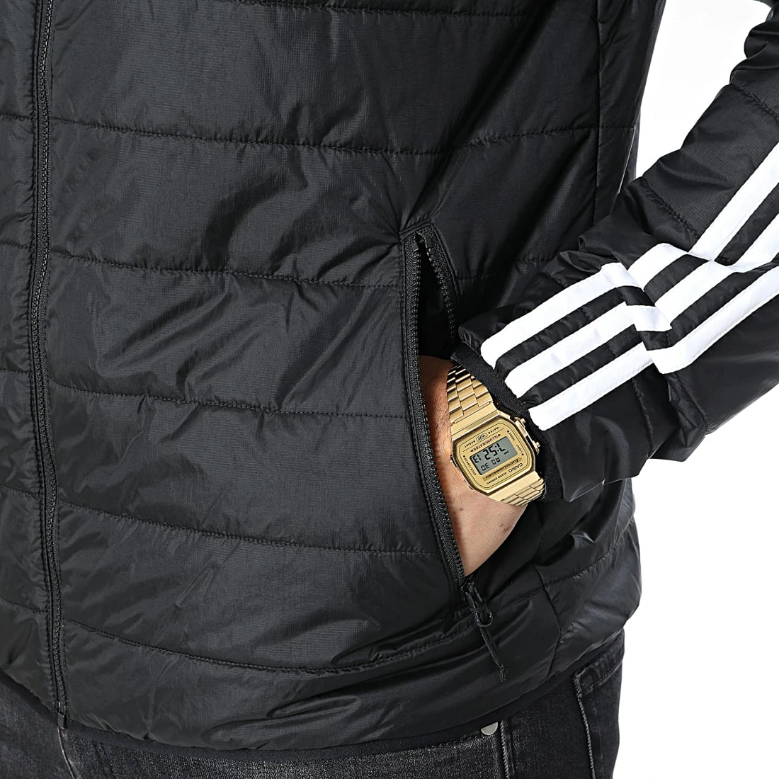 Top 10 ✨ Doudoune A Bandes Padpuff Stand HL9212 Noir de Adidas Originals ✨ 8 Top 10 ✨ Doudoune A Bandes Padpuff Stand HL9212 Noir de Adidas Originals ✨ – Image 6