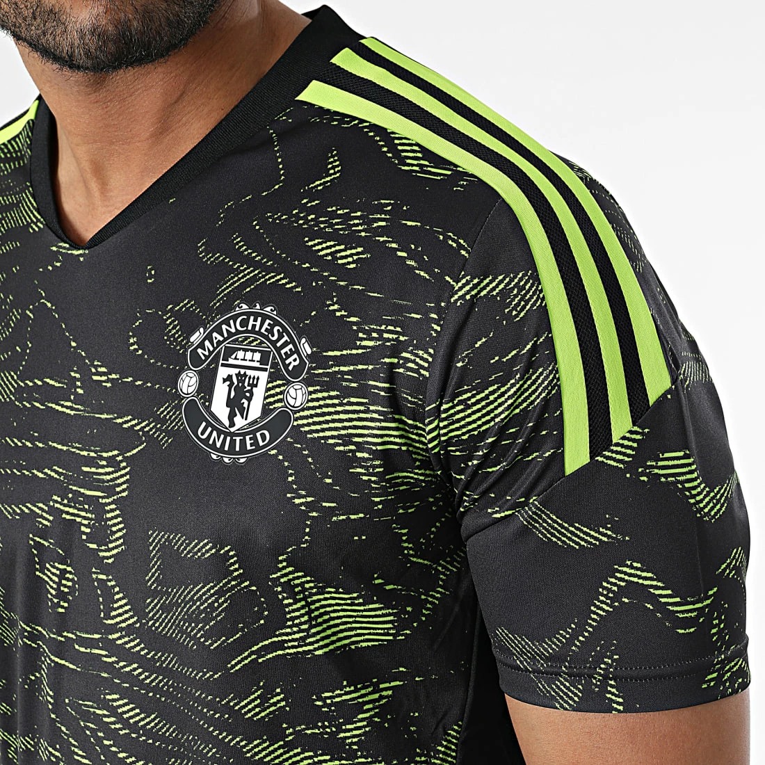 Budget ❤️ Tee 👚 Shirt De Sport Manchester United HE6682 Noir Vert de Adidas Performance 🤩 4 Budget ❤️ Tee 👚 Shirt De Sport Manchester United HE6682 Noir Vert de Adidas Performance 🤩 – Image 2