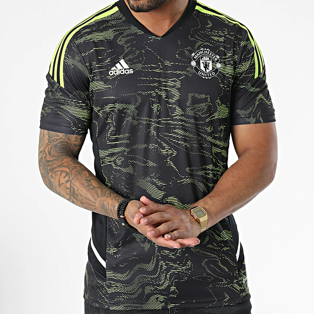 Budget ❤️ Tee 👚 Shirt De Sport Manchester United HE6682 Noir Vert de Adidas Performance 🤩 5 Budget ❤️ Tee 👚 Shirt De Sport Manchester United HE6682 Noir Vert de Adidas Performance 🤩 – Image 3