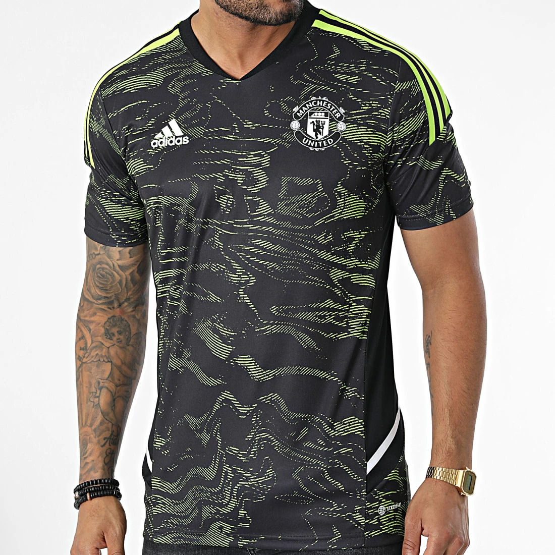 Budget ❤️ Tee 👚 Shirt De Sport Manchester United HE6682 Noir Vert de Adidas Performance 🤩 7 Budget ❤️ Tee 👚 Shirt De Sport Manchester United HE6682 Noir Vert de Adidas Performance 🤩 – Image 5