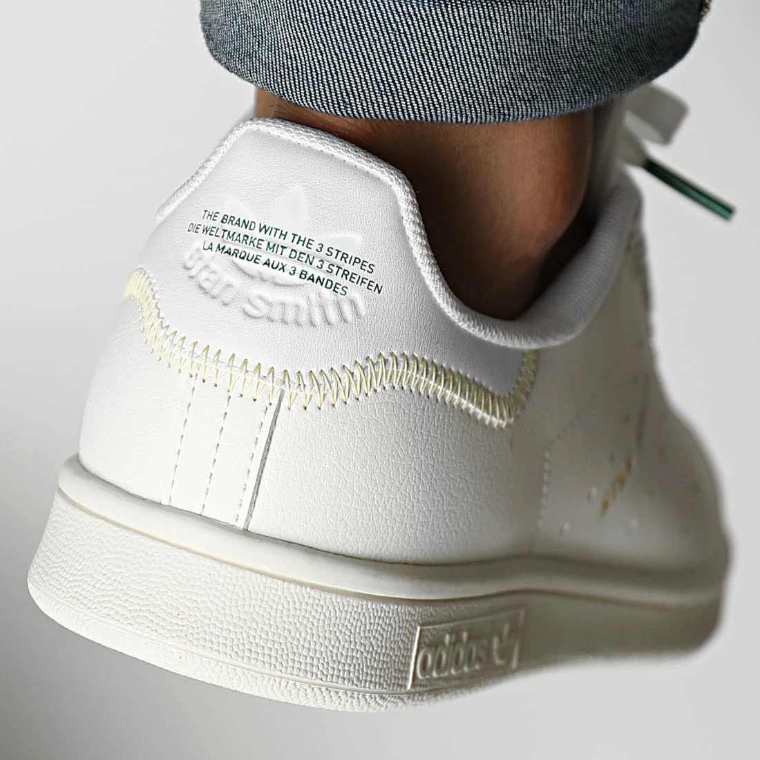 De gros ⭐ Baskets Stan Smith H03405 Cloud White Green Yellow de Adidas Originals ⭐ 6 De gros ⭐ Baskets Stan Smith H03405 Cloud White Green Yellow de Adidas Originals ⭐ – Image 4