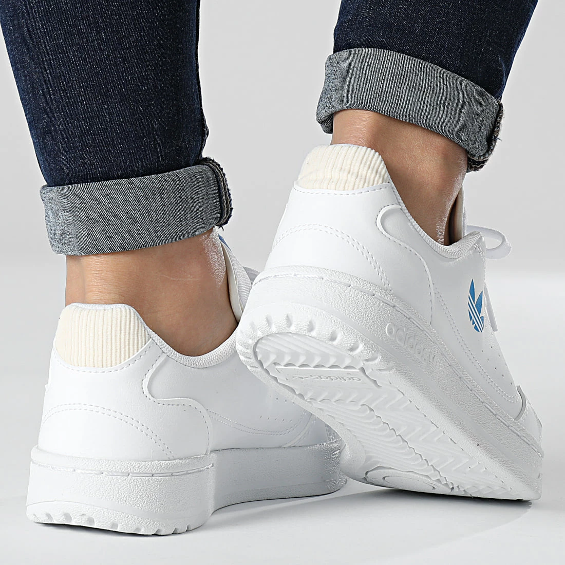 Grosses soldes ✔️ Baskets Femme NY 90 GZ1875 Footwear White Blue Ecru Tint de Adidas Originals 😉 6 Grosses soldes ✔️ Baskets Femme NY 90 GZ1875 Footwear White Blue Ecru Tint de Adidas Originals 😉 – Image 4