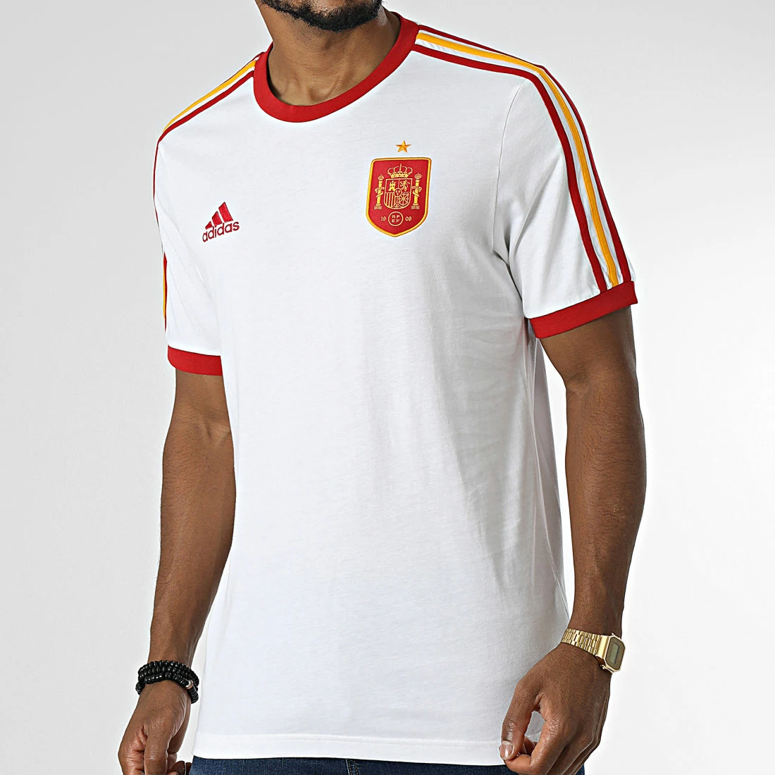 Bon marché 😀 Tee 👚 Shirt HS60717 RFEF Blanc de Adidas Performance 🔥 2 Bon marché 😀 Tee 👚 Shirt HS60717 RFEF Blanc de Adidas Performance 🔥