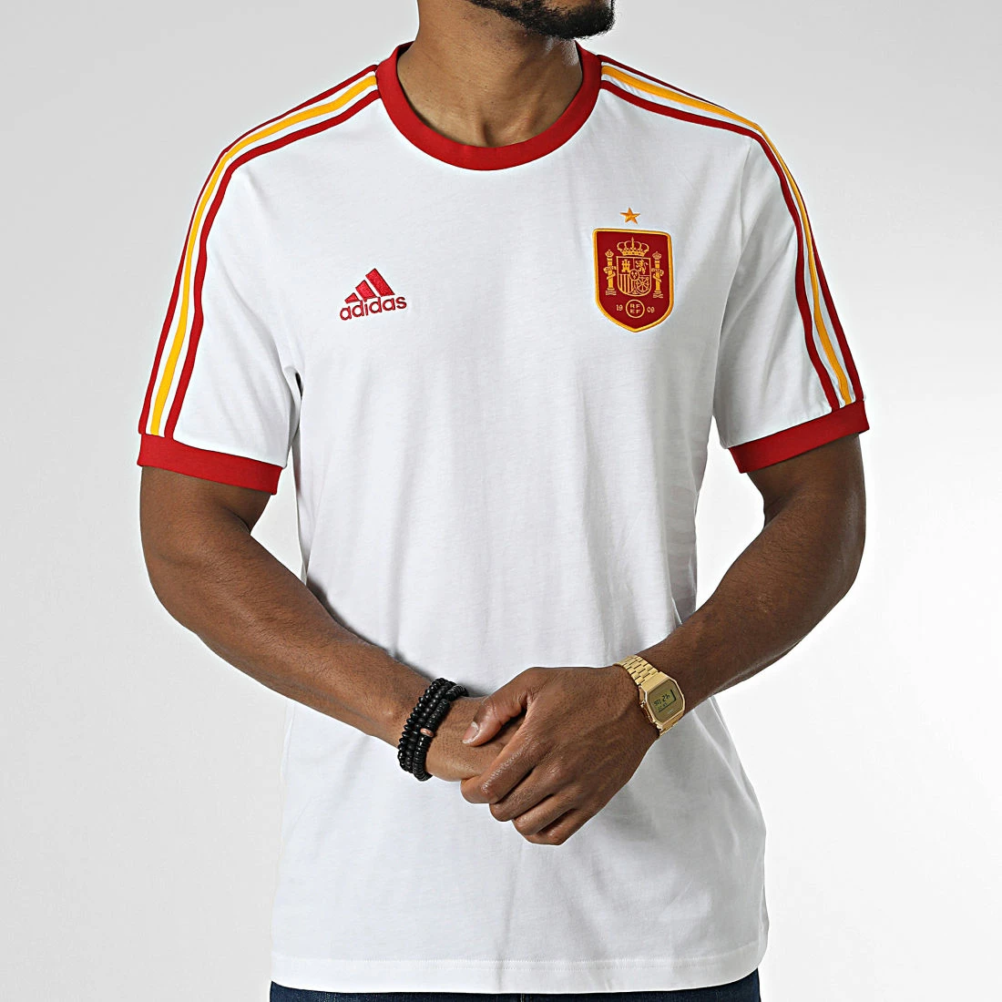 Bon marché 😀 Tee 👚 Shirt HS60717 RFEF Blanc de Adidas Performance 🔥 4 Bon marché 😀 Tee 👚 Shirt HS60717 RFEF Blanc de Adidas Performance 🔥 – Image 3