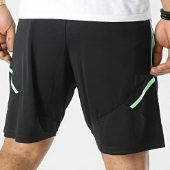 Remise ✨ Short Jogging A Bandes HD1219 Real Madrid Noir de Adidas Performance ⭐ -Pas Cher adidas Magasin adidas 339378 HD1219 20221017T151738 04
