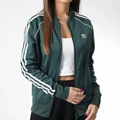 Coupon 😉 Veste Zippée A Bandes Femme HN5890 Vert de Adidas Originals ✨ 10 Coupon 😉 Veste Zippée A Bandes Femme HN5890 Vert de Adidas Originals ✨ -Pas Cher adidas Magasin adidas 339395 HN5890 20221020T160530 03