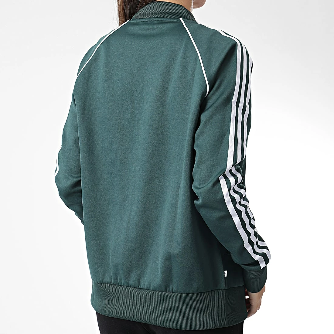 Coupon 😉 Veste Zippée A Bandes Femme HN5890 Vert de Adidas Originals ✨ 8 Coupon 😉 Veste Zippée A Bandes Femme HN5890 Vert de Adidas Originals ✨ – Image 6
