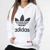 Sortie 🧨 Sweat Capuche Femme Trefoil HN8329 Blanc de Adidas Originals 😍 -Pas Cher adidas Magasin adidas 339399 HN8329 20221020T160545 01