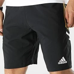 Le moins cher 🤩 Short Jogging A Bandes Juventus H56708 Noir de Adidas Performance 👍