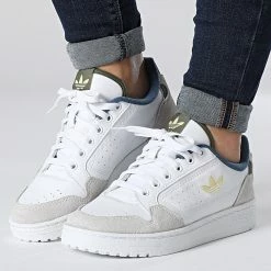 Coupon 🌟 Baskets Femme NY 90 GX4465 Cloud White Yellow Focal Olive de Adidas Originals 🛒
