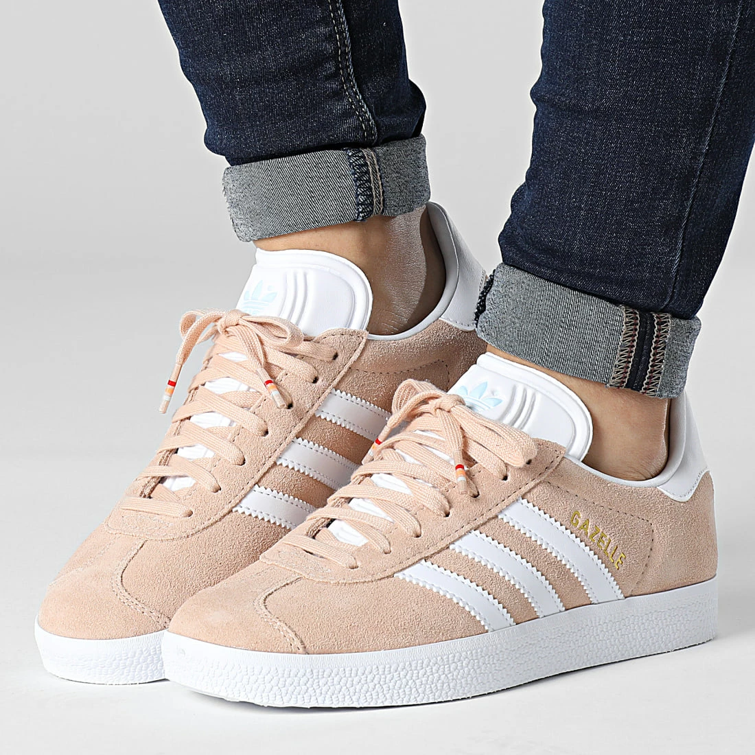 Remise 🤩 Baskets Femme Gazelle GZ1961 Halo Blush Cloud White Ammost Blue de Adidas Originals 🧨 3 Remise 🤩 Baskets Femme Gazelle GZ1961 Halo Blush Cloud White Ammost Blue de Adidas Originals 🧨