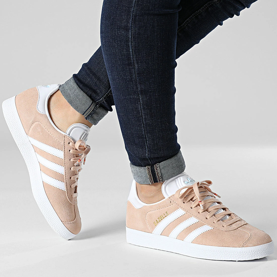 Remise 🤩 Baskets Femme Gazelle GZ1961 Halo Blush Cloud White Ammost Blue de Adidas Originals 🧨 5 Remise 🤩 Baskets Femme Gazelle GZ1961 Halo Blush Cloud White Ammost Blue de Adidas Originals 🧨 – Image 3