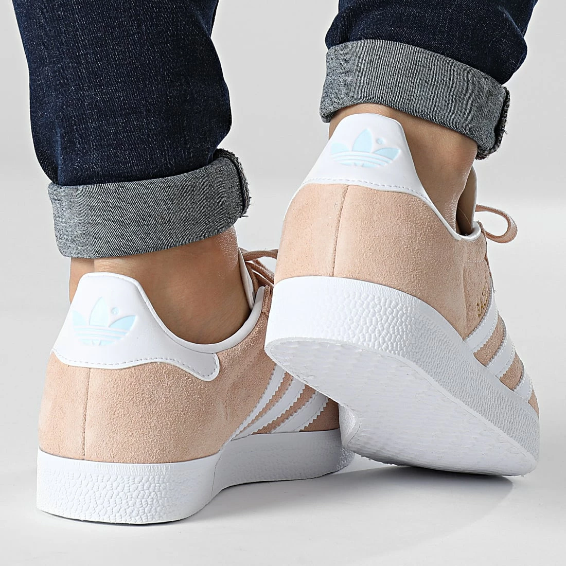 Remise 🤩 Baskets Femme Gazelle GZ1961 Halo Blush Cloud White Ammost Blue de Adidas Originals 🧨 6 Remise 🤩 Baskets Femme Gazelle GZ1961 Halo Blush Cloud White Ammost Blue de Adidas Originals 🧨 – Image 4