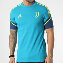 Offres 🎉 Tee 👕 Shirt HA2633 Juventus Turquoise de Adidas Performance 🌟