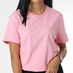 Promo 🧨 Tee 👕 Shirt Femme HL9134 Rose de Adidas Originals 👏