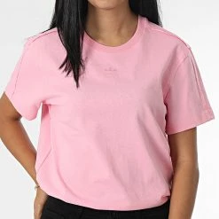 Promo 🧨 Tee 👕 Shirt Femme HL9134 Rose de Adidas Originals 👏 -Pas Cher adidas Magasin adidas 340447 HL9134 20221031T154956 05