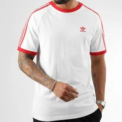 Acheter 😍 Tee 👕 Shirt A Bandes HS8944 Blanc Rouge de Adidas Originals 🥰 10 Acheter 😍 Tee 👕 Shirt A Bandes HS8944 Blanc Rouge de Adidas Originals 🥰 -Pas Cher adidas Magasin adidas 340528 HS8944 20220929T160323 04