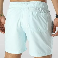 Nouveau 🥰 Short De Bain A Bandes HK0178 Bleu Ciel de Adidas Originals 👏 -Pas Cher adidas Magasin adidas 342681 HK0178 20221017T152353 04