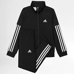 Meilleure affaire 🔔 Ensemble De Survetement A Bandes Enfant B Team GM8912 Noir de Adidas Performance 🎁 -Pas Cher adidas Magasin adidas 342685 GM8912 20221118T161944 03