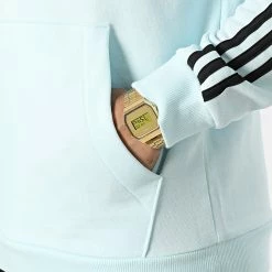 Tout neuf 🌟 Sweat Capuche A Bandes HL2302 Bleu Ciel de Adidas Performance ❤️ -Pas Cher adidas Magasin adidas 342720 HL2302 20221013T151958 04