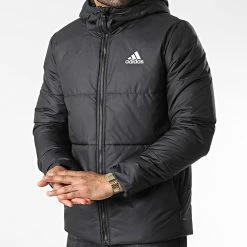 Promo ⌛ Doudoune Capuche HG6276 Noir de adidas 🤩