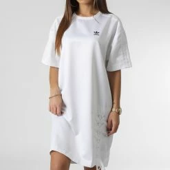 Bon marché 🧨 Robe Tee 👚 Shirt Femme HK5080 Blanc de Adidas Originals 👏 -Pas Cher adidas Magasin adidas 343050 HK5080 20221121T154348 05