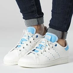 Acheter ✨ Baskets Femme Stan Smith H03449 Cloud White Blue Bird Light Blue de Adidas Originals 💯
